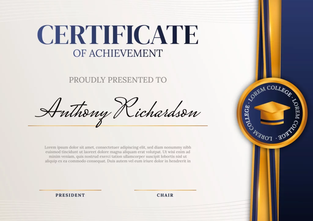 Al-Faraj Certifications